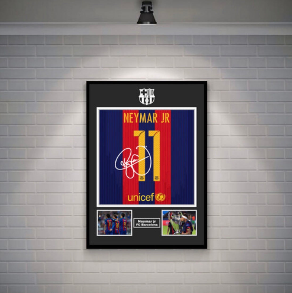 Neymar Jr Signed Barcelona Shirt (Poster)