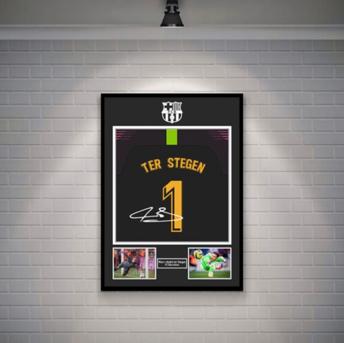 Ter Stegen Signed Barcelona Shirt (Poster)